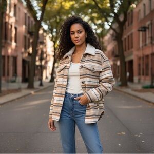 Billabong Women Lucky Day Trucker Jacket Quilted Padded Size Small (See Tag Pic)